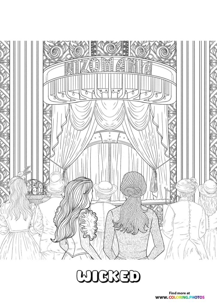 Wicked Coloring Pages Wicked Coloring Pages