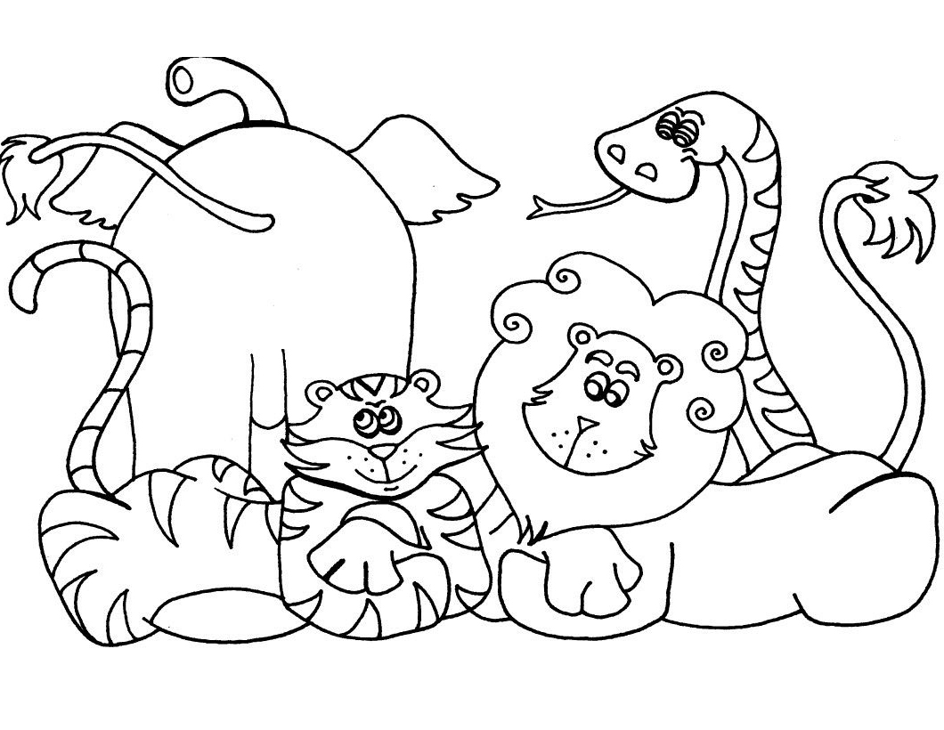 Kids Coloring Pages of Animals Kids Coloring Pages of Animals