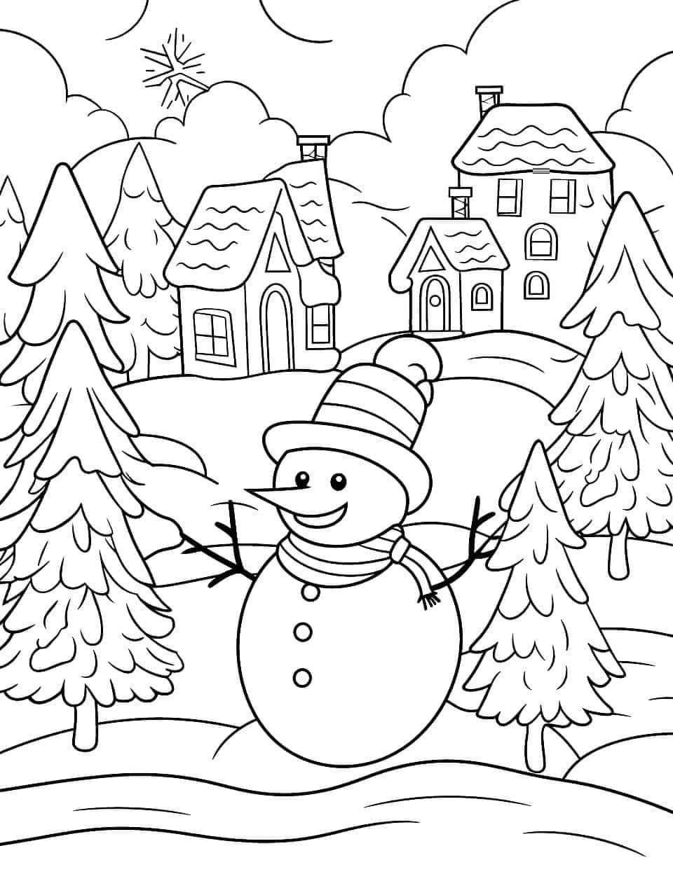 Winter Coloring Activities Preschool SimplyColoringPages Winter Coloring Activities Preschool SimplyColoringPages