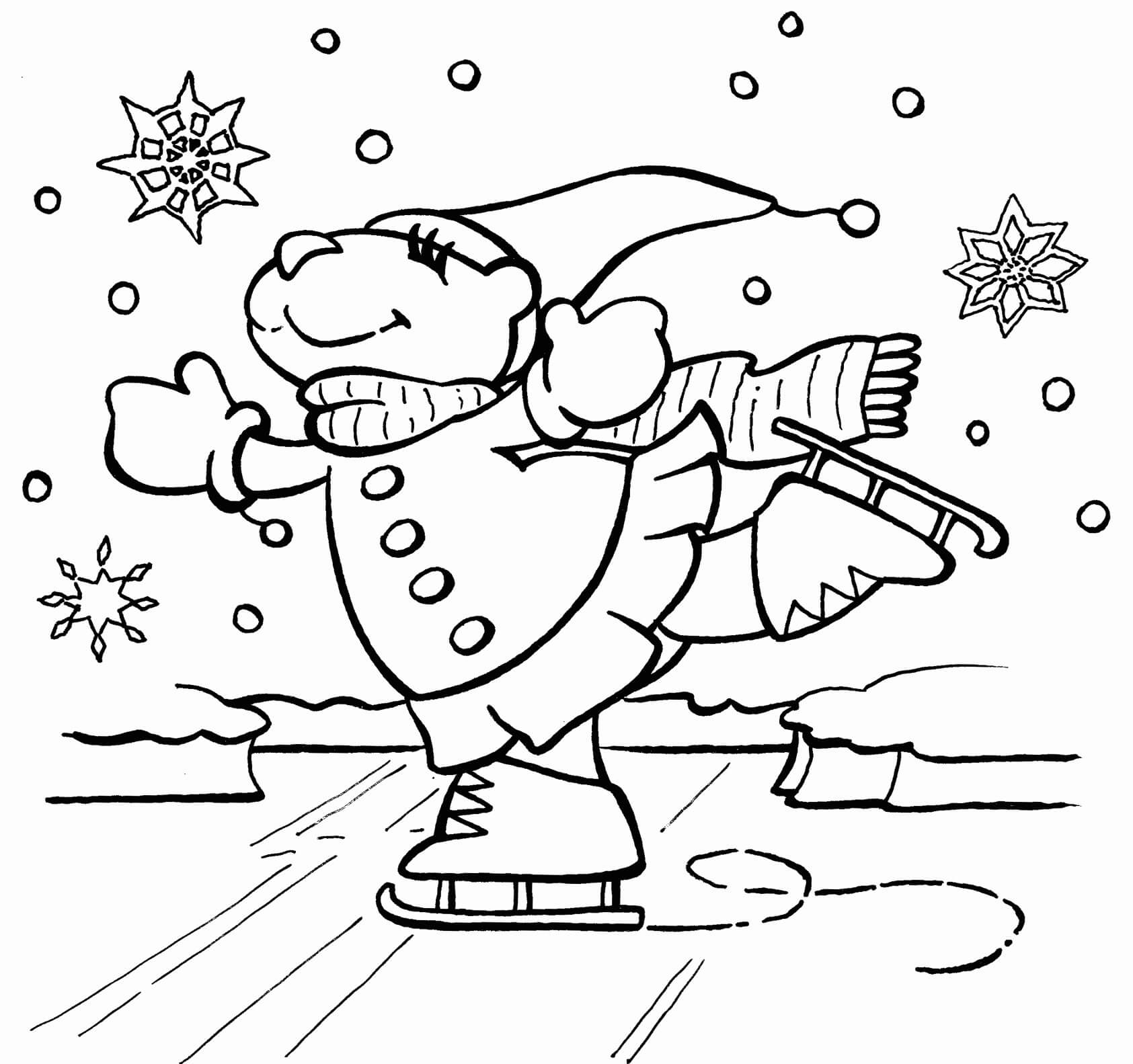free online winter coloring pages free online winter coloring pages