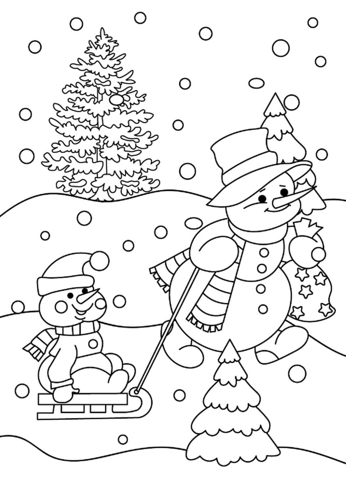 Winter Coloring Pages ColoringLib Winter Coloring Pages ColoringLib