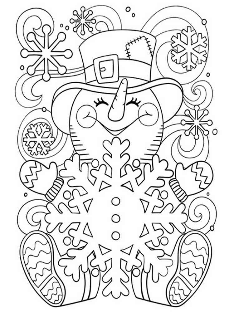 Winter Coloring Pages For Adults Winter Coloring Pages For Adults