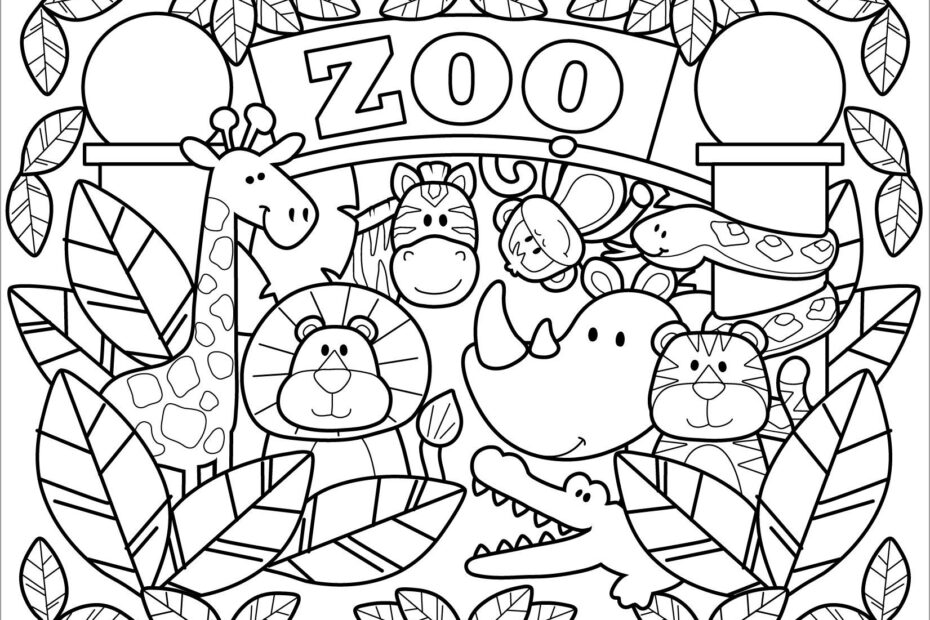 Zoo Coloring Pages ColoringBay