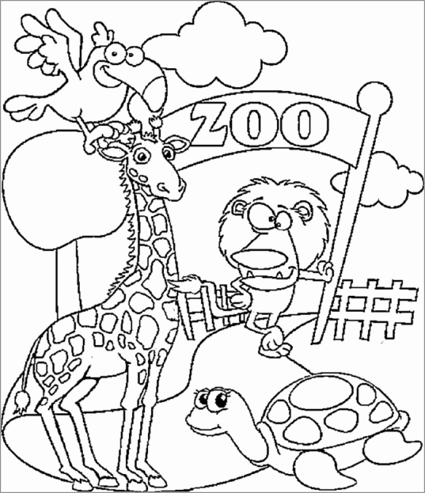 Zoo Coloring Pages ColoringBay Zoo Coloring Pages ColoringBay