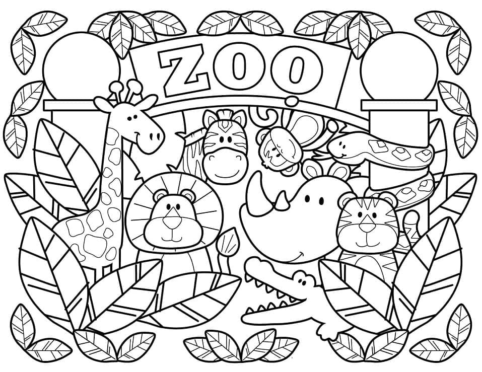zoo animals print out zoo animals print out