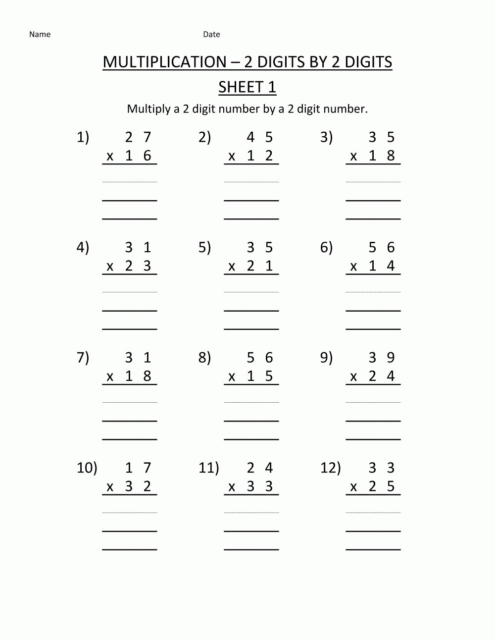 4th grade multiplication worksheets free printable 4th grade multiplication worksheets free printable