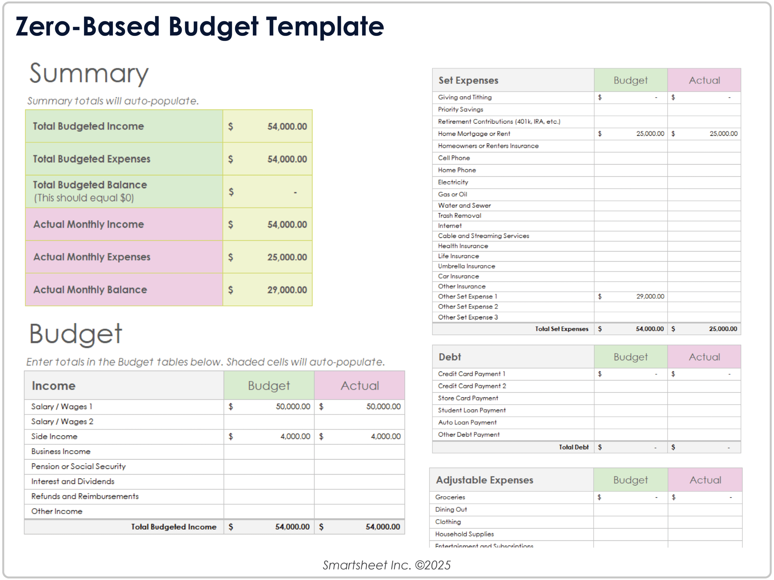 Free Excel Budget Templates Free Excel Budget Templates