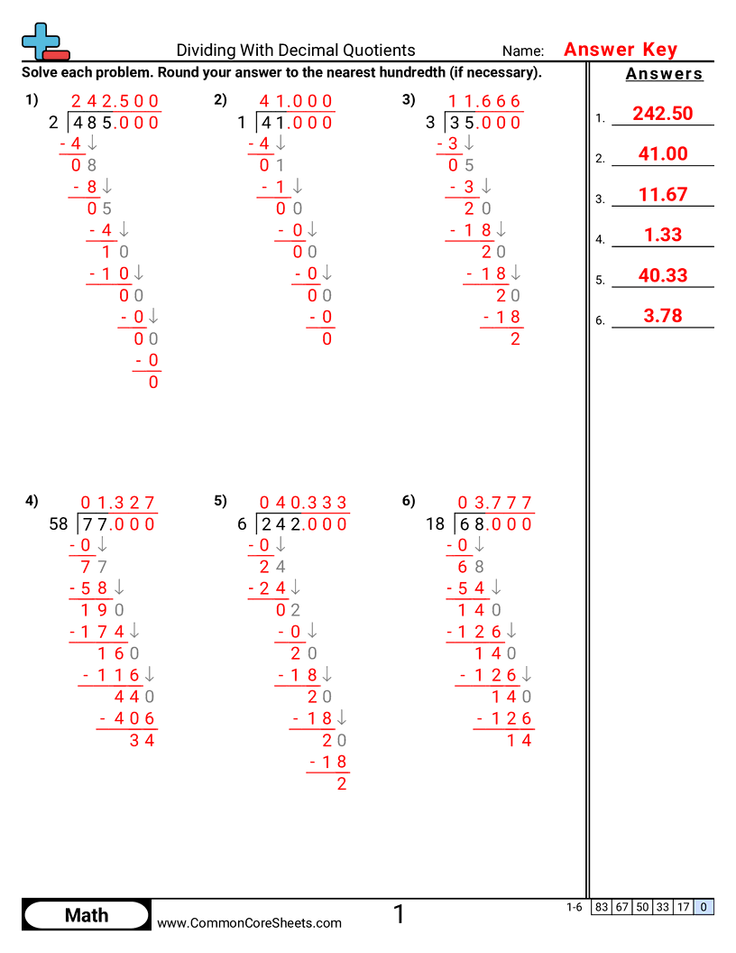 Free Multiplying Dividing Decimals Worksheets Common Core Sheets Free Multiplying Dividing Decimals Worksheets Common Core Sheets
