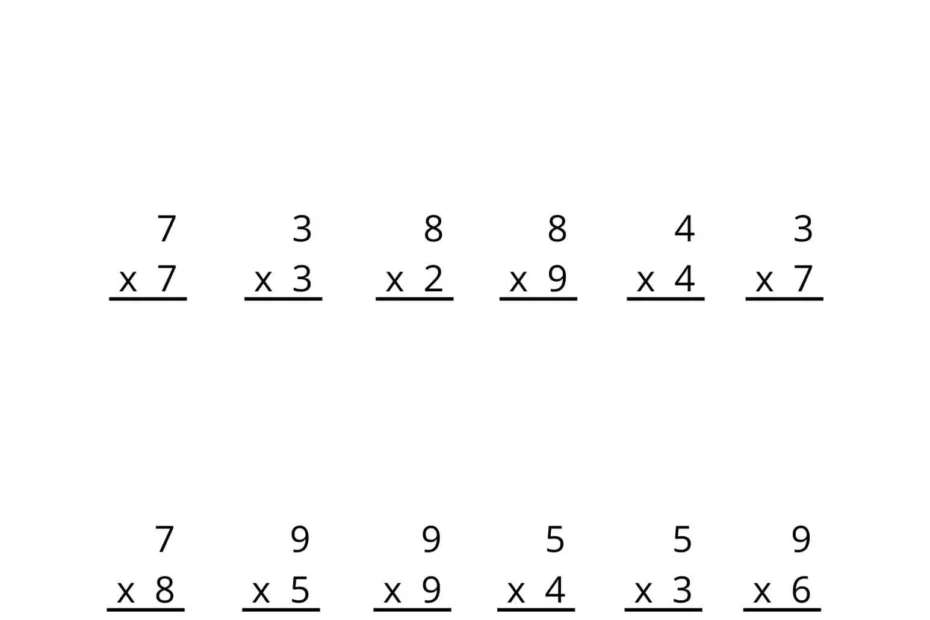 FREE PRINTABLE MULTIPLICATION WORKSHEETS WonkyWonderful