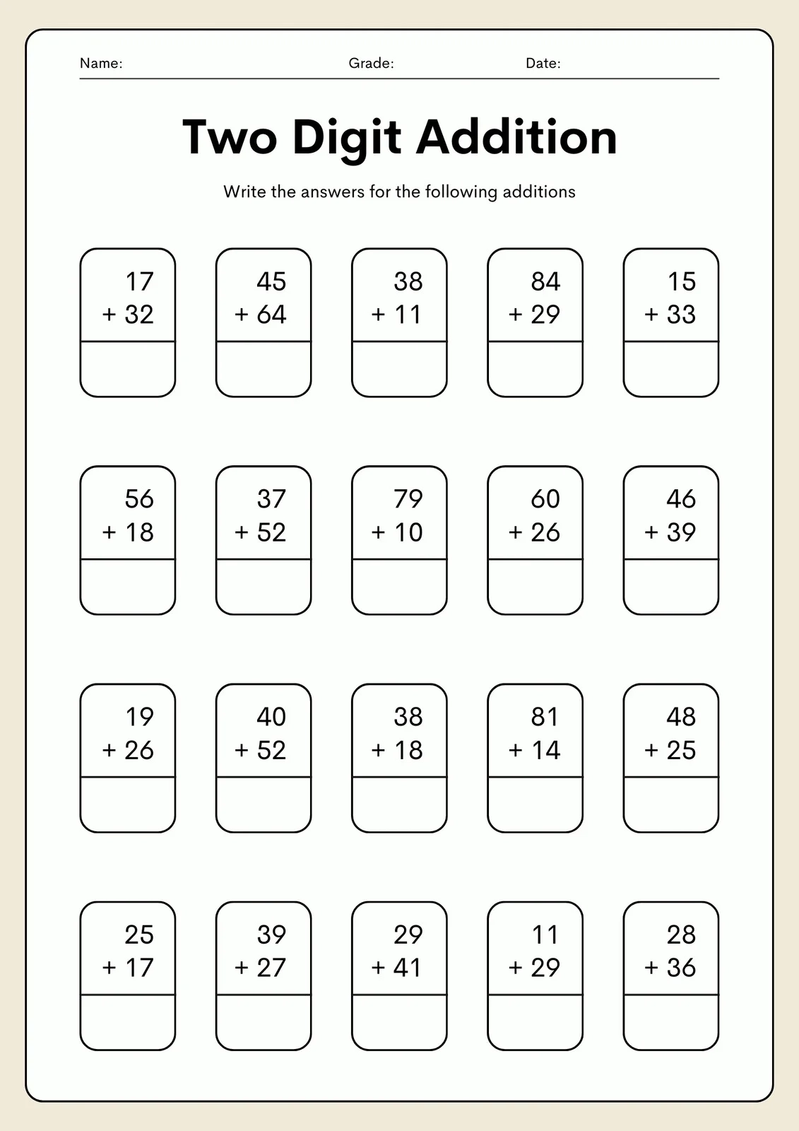 Page 3 Free Printable 2nd Grade Math Worksheets Canva Page 3 Free Printable 2nd Grade Math Worksheets Canva