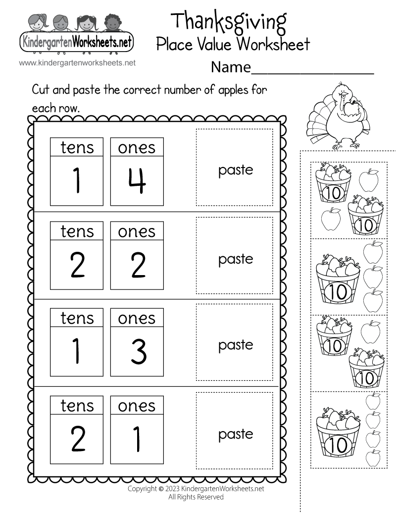 Thanksgiving Place Value Worksheet Free Printable PDF Thanksgiving Place Value Worksheet Free Printable PDF